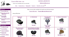 Desktop Screenshot of exercisebikeseats.com